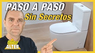 INSTALACION INODORO PASO A PASO COMO INSTALAR SANITARIO O WC [upl. by Dahl898]