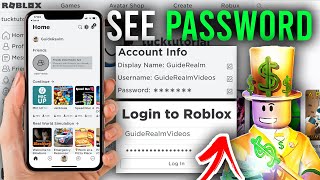 How To See Your Roblox Password  Best Guide [upl. by Ode]