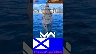 rf lider project 23560 modernwarships ytshortsvideo ytviral modernwarships [upl. by Ilario]