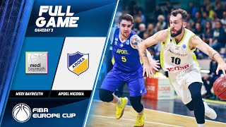 medi Bayreuth v Apoel Nicosia  Full Game  FIBA Europe Cup 201920 [upl. by Attemaj]