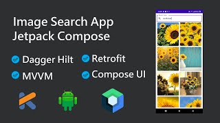 Image Search App Part2  Jetpack Compose  MVVM  Retrofit [upl. by Enaled]