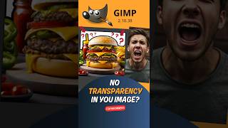 No Transparency in Your Image in GIMP Find the solution in this video [upl. by Norean]