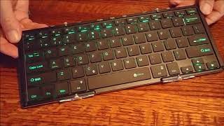 iClever LED Wireless Folding Keyboard [upl. by Ridan]