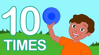 10 TIMES Table Song  Math Song for Preschoolers  Multiplication Song for Kids [upl. by Lucinda]