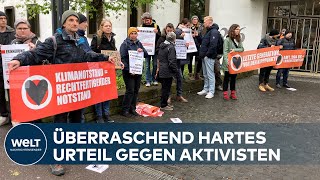 KLIMAAKTIVISTEN GESCHOCKT Knallharte Strafe  Fünf Monate Haft wegen Blockadeaktion [upl. by Tserof]