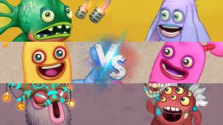 Monsters Duets of All Island 4  Similar Monster Sounds  My Singing Monsters [upl. by Kcired]