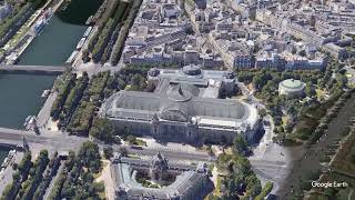 Grand Palais Pont Alexander III  3D  NO SOUND  Google Earth Studio [upl. by Zaneski]