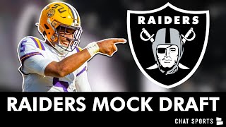 Las Vegas Raiders Mock Draft At Pick 6 Full 7 Round 2024 NFL Mock Draft Simulator On PFF [upl. by Bettine]