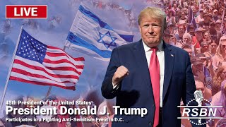 LIVE REPLAY Trump Headlines a Fighting AntiSemitism Event and Speaks at the IAC in DC  91924 [upl. by Ahsenid714]