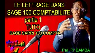 comment et quand procéder au Lettrage dans Sage 100 compta [upl. by Assirem]