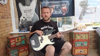 Squier Standard Precision PJ Bass Review Demo [upl. by Adohr]