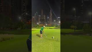 Night golf  emirates Faldo course  golf dubai [upl. by Feola]