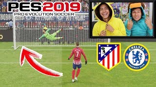 PENALTIS CON CASTIGO ¡¡RETO PES 2019 😱 Atlético Madrid vs Chelsea [upl. by Gannon447]