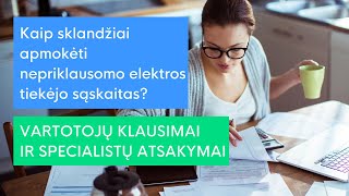 Viena sąskaita Kaip sklandžiai apmokėti nepriklausomo elektros tiekėjo sąskaitas [upl. by Verbenia652]