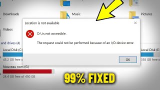 The request could not be performed because of an IO device error in Windows 111087  How To Fix [upl. by Llewoh252]