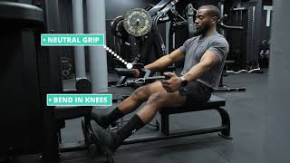 How To Do Seated Cable Row  Wide Mag Grip  Exercise Demo [upl. by Noyerb]