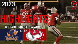 Palatine vs Buffalo Grove Varsity Football Highlights [upl. by Treulich]