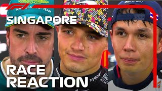 Drivers Reaction After the Race  2024 Singapore Grand Prix [upl. by Enaed]