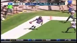 Jacoby Jones Does Weird Dance After Touchdown Ravens Vs Eagles 9162012 [upl. by Imer]