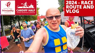 CARDIFF HALF MARATHON 2024  RACE ROUTE AND VLOG [upl. by Eiderf]