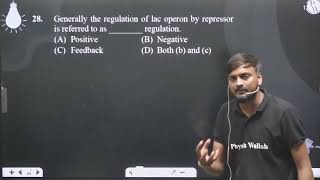 Generally the regulation of lac operon by repressor is referred to as  regulation [upl. by Delija]