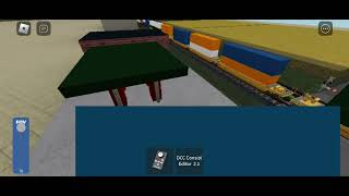 railfanning trains in Roblox long CN intermodal train in Roblox [upl. by Sesiom]