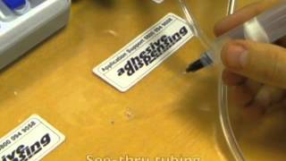 Adhesive Dispensing Ltd  Luer Lock Teflon Dispensing Tips for Cyanoacrylate adhesives [upl. by Anitahs449]