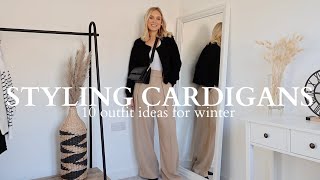 10 CARDIGAN OUTFIT IDEAS THAT ARE EASY TO RECREATE FOR WINTER 2023 LOOK CHIC IN A CARDIGAN [upl. by Nnywg]