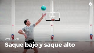 Saque bajo y saque alto  Voleibol [upl. by Clarisa50]