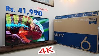 Samsung Smart 4K TV Rs 41990 WOW Certified UHD NU6100 6 series Live Cast HDR [upl. by Ylrevaw]