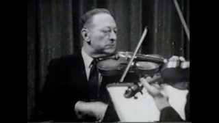 JS Bach Concerto for 2 Violins Allegro III  Jascha Heifetz and Erick Friedman violins [upl. by Eema]