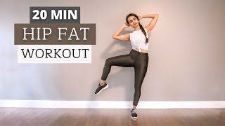 20 min HIP FAT WORKOUT  Hip Side Butt amp Waist Exercise To Reduce Hip Dips [upl. by Ardnu]