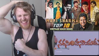 Manisharma Vintage Top 10 Mass BGMs • Reaction By Foreigner [upl. by Chouest]