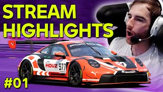 STREAM HIGHLIGHTS  Assetto Corsa Competizione Twitch Clips 01 [upl. by Barrett]