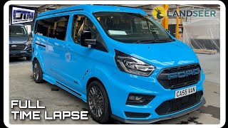 MSRT Ford Transit Custom Full time lapse Campervan Conversion [upl. by Quackenbush]