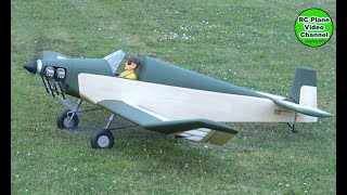 Jodel D9 BeBe  Aeronaut  2400mm  OS FF320 PEGASUS  MSG Stiftland  Alfred [upl. by Novyak]