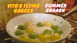 Vitos Flying Saucer Summer Squash fyp cooking veggies family [upl. by Ehrsam]