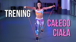 TRENING CAŁEGO CIAŁA 💜💜 10 min Ćwiczenia Na Odchudzanie i Spalanie Tłuszczu z gumą fitness [upl. by Chatav]