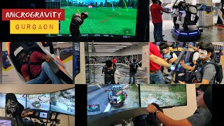 Microgravity Gaming Hub in Gurgaon VR Gaming Simulator Car Racing Games Virtual Golf Playstation [upl. by Kosak712]