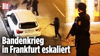 Straßenkampf im Bahnhofviertel Frankfurt eskaliert Polizei mit Großaufgebot gegen Bandenkrieg [upl. by Asiaj]