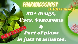 B Pharm 4th Semll Pharmacognosy 1st ll Previous Year Question Papers ll SG Pharma [upl. by Heid]