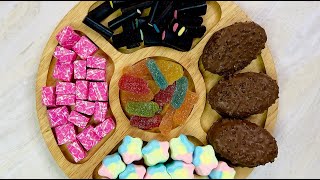 Filling platter with SWEETS for you 💖  ASMR satisfying  Yummy 🤤 platter [upl. by Nelly]