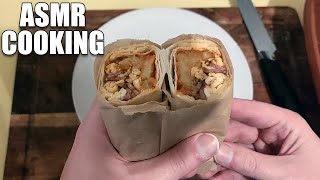 ASMR  Making a Breakfast Burrito [upl. by Leemaj]