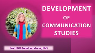 Development of communication studies [upl. by Hairacaz]