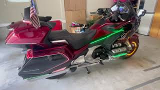 Goldstrike Saddle Bag Rear Accent Lights and Lighting Distribution Block Install on Goldwing Tour [upl. by Ellard]