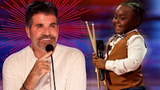 ADORABLE Kid Drummer SHOCKS the AGT Judges [upl. by Gnov23]