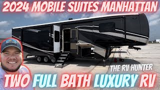 Luxury RV with BUNKS and TWO FULL BATHS  2024 Mobile Suites Manhattan [upl. by Colwin]