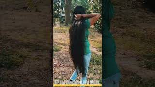 Long hair play hair bunhair braidhair pulling  hair smelling  shorts  viral video hairstyle [upl. by Meaghan]