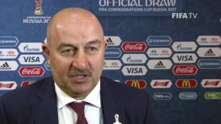 Stanislav Cherchesov Reaction to FIFA Confederations Cup Official Draw [upl. by Mallorie516]