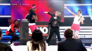 X Factor 2010 Denmark  8210 Feat DJ Static quotWalk This Wayquot RunDMC amp Aerosmith  Live show 3 HD [upl. by Menon764]